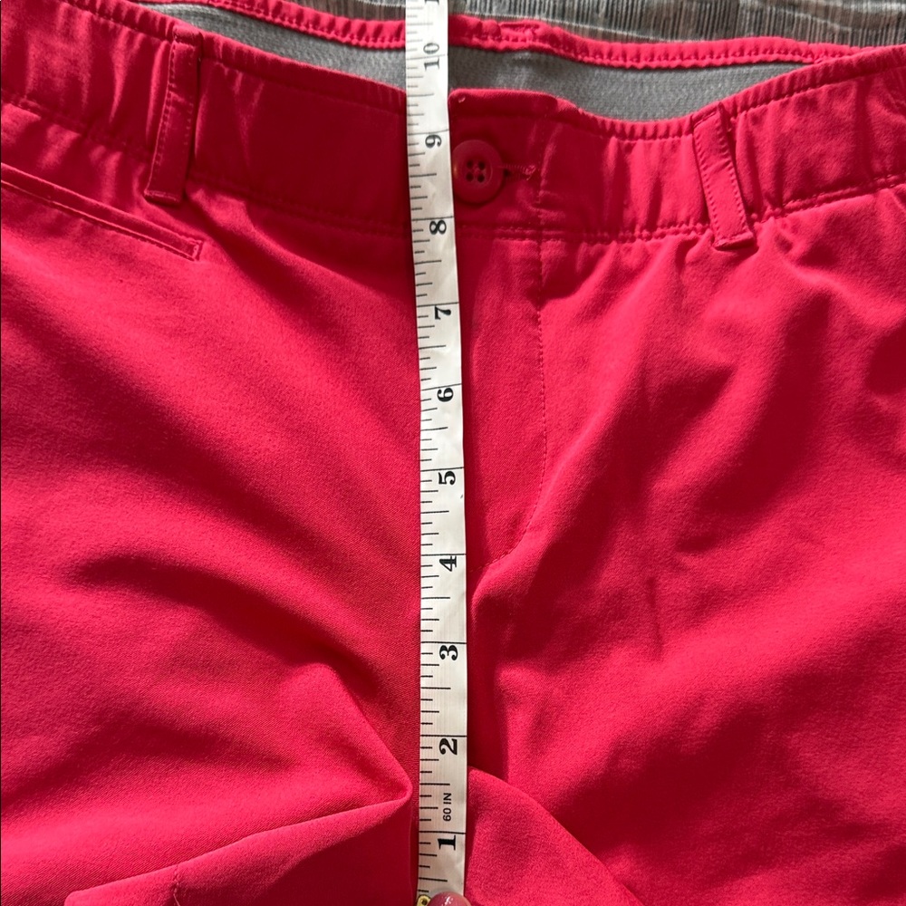 Under Armour Fitted Heatgear Pink Shorts Size 10 - Picture 6 of 8